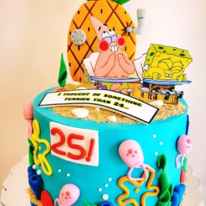 Spongebob 25 Cake